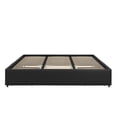 thumbnail image 4 of DHP Maven Platform Bed with Storage, King, Black Faux Leather, 4 of 15