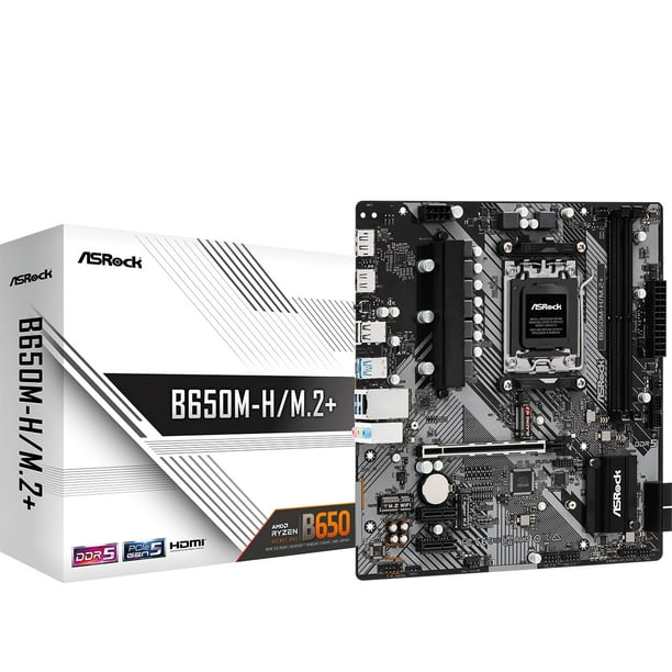Placa madre ASRock B650M-H/M2+ Micro ATX DDR5 96 GB AM5