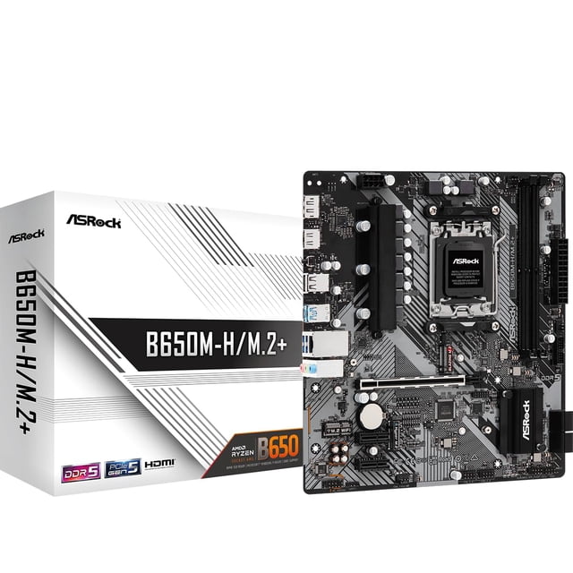 Placa madre ASRock B650M-H/M2+ Micro ATX DDR5 96 GB AM5