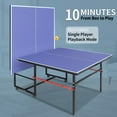 thumbnail image 5 of M optimized Folding Rolling Table Tennis Table Indoor Ping Pong Table with Net Professional Outdoor Table Tennis Tables with 4 Wheels for Easy Movement, Single Player Playback Mode, 5 of 8
