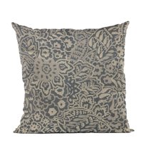 Plutus Brands Blue Gardens Paisley Luxury Throw Pillow-Size:26" x 26"