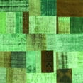 thumbnail image 1 of Ahgly Company Indoor Square Patchwork Green Transitional Area Rugs, 7' Square, 1 of 1