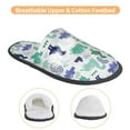 thumbnail image 3 of KLL Dinosaur Slippers for Women Men House Slip on Indoor Outdoor Bedroom Furry Fleece Lined Ladies Comfy Anti-Skid Rubber Hard Sole-Large, 3 of 8
