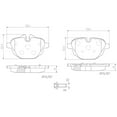 thumbnail image 4 of Brembo P06064N NAO BRAKE PADS Fits select: 2016 BMW X3 XDRIVE28I, 2011-2016 BMW 528 I, 4 of 4