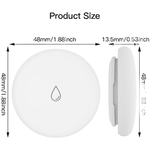 Water Leak Sensor, Water Detector,Smart Home Alarm,Wireless Water Leak Detection