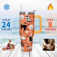 thumbnail image 4 of Halloween Cat 40 Oz Tumbler With Handle and Straw, Cute Black Cats Stainless Steel Double Walled Vacuum Insulated Cup, Spooky Holiday Gifts for Women Men, 4 of 6
