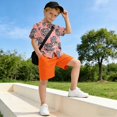 thumbnail image 5 of Dailycode Small Short Sleeve Button Down Shirts Tiger Head and Star Casual Shirt 3-10 Years, 5 of 9