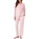 thumbnail image 1 of Conjuntos de Pijamas para Mujeres con Encaje, Manga Larga, Botones, Pantalones de Dormir con Cintura Elástica y Bolsillos, L Rosa, 1 of 6