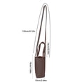 thumbnail image 4 of Yuarrent Bolsa para botella de agua, bolsa reutilizable para portavasos, bolsa de transporte de Color sólido, compras al aire libre, Almacenamiento y organización del hogar Gris oscuro, 4 of 5