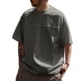 thumbnail image 1 of Men's Star-Themed Printed Short Sleeve T-Shirt - Casual Comfortable Fit, Polyester Fabric, S-XXL Sizes, 1 of 3