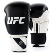 UFC Compact Bag Gloves - L/XL, White/Black - Heavy Bag Training Gloves for Boxing & Mixed Martial Arts, with Form-Fit Ergonomic Hand Compartment