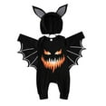 thumbnail image 1 of Ensemble de Barboteuse pour Bébé Garçon Fille + Chapeau Imp Halloween, 1 of 3