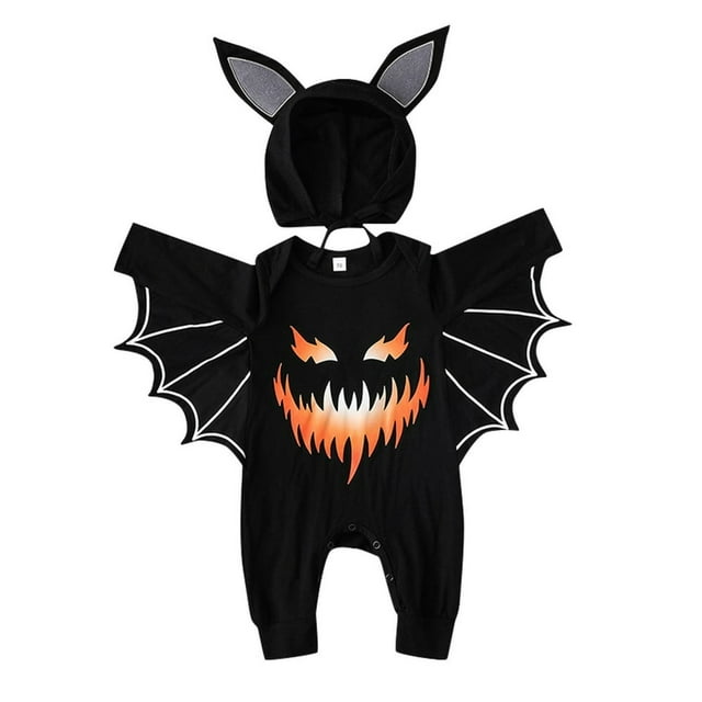 Ensemble de Barboteuse pour Bébé, Garçons et Filles, Barboteuse + Chapeau, Halloween