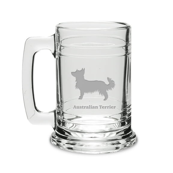 Australian Terrier Deep Etched 15 oz Colonial Tankard