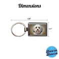 thumbnail image 3 of Havanese Dog Illustration Metal Rectangle Keychain, 3 of 7