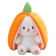 thumbnail image 4 of Conejito de peluche transformado en fruta kawaii de 18 a 30 cm, bonito conejo de peluche con forma de zanahoria y fresa, regalo de cumpleaños y Navidad para niños, 4 of 4