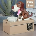 thumbnail image 3 of Little Dog Puggy Bank Battery Powered Robotic Coin Munching Toy Money Box Saving Money Coin Bank For, 3 of 5