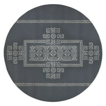 Avi Blue Grey Indoor Floor Mat by Kavka Designs