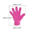 thumbnail image 2 of Uxcell Dusting Cleaning Gloves Microfiber Mittens, Rose Red 2 Pairs, 2 of 5