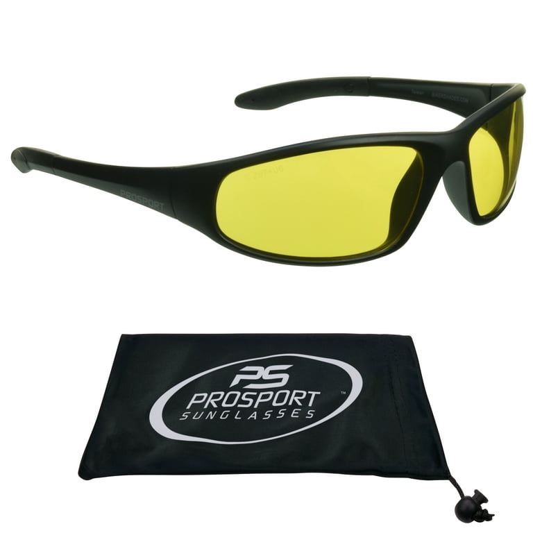 proSPORT Safety Glasses Yellow Night Z87 Protective Work Sport