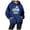 Blue, variant on Letter Pirnted Hoodies for Womens Plus Size"Class of 2026"Printed Hooded Sweatshirts Trendy Drawstrings Long Sleeve V Neck Loose Fit Tops with Pockets Beige M
