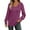 #223-Purple, variant on Ounisa Women's Coats Casual Long Sleeve Tunic Tops V Neck Pleated Shirts Fall Loose Work Blouses