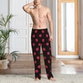 thumbnail image 2 of Lsque red lips Print Men's Pajama Pants, Lounge Pant - Comfortable Home Wear,Elastic Waistband, Stylish Design-XX-Large, 2 of 6