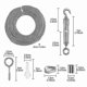 thumbnail image 4 of Stainless Steel Wire Rope with Nylon Coating, 30m Hanging Kit for Garden Use, 4 of 4