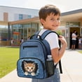 thumbnail image 4 of Jeiento Cute Cat Toddler Backpack for Girls 2-5, 13.5 Inch Preschool School Bag, Lightweight Kids Backpack with 2 Front & 2 Side Mesh Pockets, Blue, 4 of 7