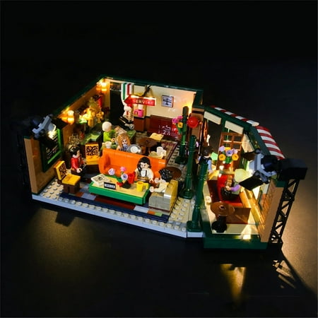 QC Ltbrcik Lighting Set For Lego Ideas 21319 Central Perk Building Kit Building Toy for Kids?,Only Led Light Kit,Not Include Building Blocks Gift Idea for Birthdays