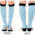 thumbnail image 2 of FREEAMG Cute Dog Paw Compression Socks for Men & Women Knee High Stockings for Running, Sport, Hiking & Travel, 2 of 7