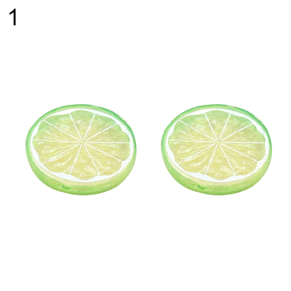 Yesbay Hot Lifelike Decorative Artificial Plastic Lemon Slices Fake