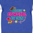 thumbnail image 4 of Inktastic Cutest Cowgirl in Town with Cowgirl Hat and Boots Girls Baby Bodysuit, 4 of 5