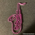 thumbnail image 3 of Glowneon Saxophone Neon Sign, Saxophone Led Sign, Instruments Music Shop Decor, Musician Room, 3 of 4