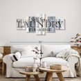 thumbnail image 2 of Elephant Stock 24 Hours Laundry Wall Sign Wall Art - Horizontal Multi Panel Canvas - Laundry Room Wall Decor - Wall Signs Multi Panel - Blue And Black Decor - 55" x 24", 2 of 8