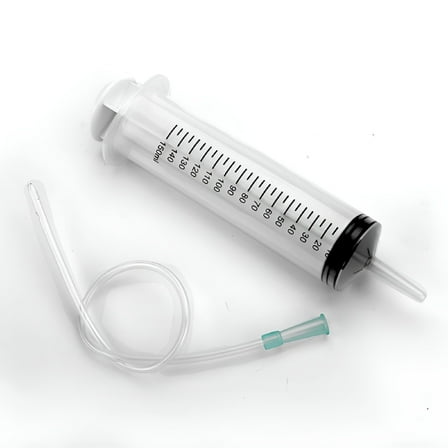 GJX 150ml Syringe Plastic Reusable Large for Measuring Hydroponics   Handy Tube