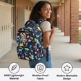 thumbnail image 5 of Yspwyqan Teen Boys Backpack, 17 Inch Lightweight 600D Polyester Kids Schoolbag, Multi-Pocket Astronaut Dino Space Laptop Backpack for High School Camping Back to School, 5 of 7