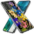 thumbnail image 2 of MUNDAZE Motorola Moto G Power 2023 Shockproof Clear Hybrid Protective Phone Case Blue Yellow Vintage Spring Wild Flowers Floral Cover, 2 of 5