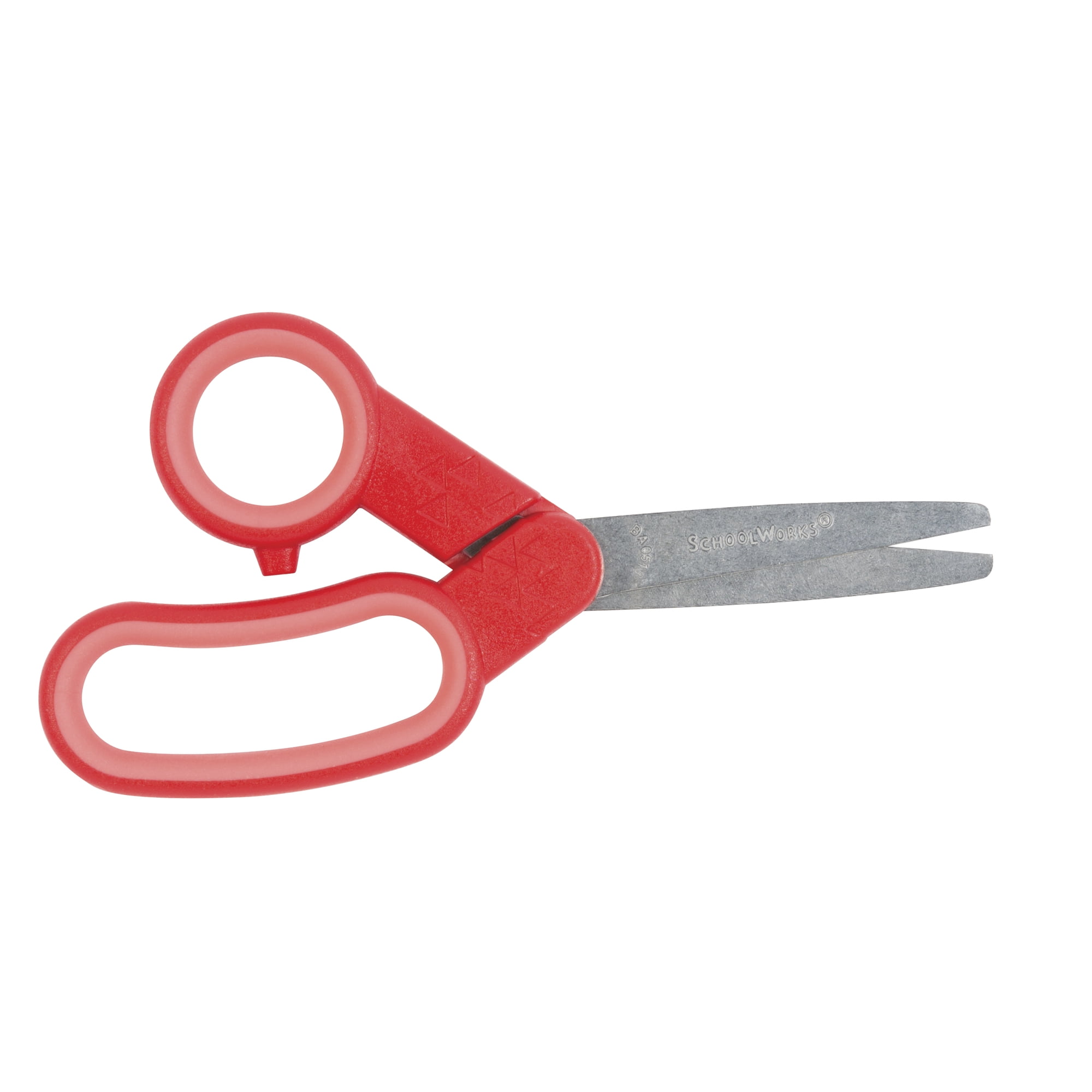 TRU RED Kids' Blunt Tip Stainless Steel Safety Scissors, 5 Long, 2.05 Cut  Length, Green Straight Handles (24380505)
