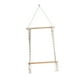 thumbnail image 5 of Soporte de planta de estantes de madera de la pared de la pared de Macrame, estante de almacenamiento montada en la pared de decoración beige para plantador de dormitorio Estilo A, 5 of 8