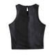 thumbnail image 3 of Camiseta sin mangas con tirantes de cuero brillante para mujer - Chaleco corto sexy, poliéster, para discoteca/casual - Tallas S-XL, múltiples ocasiones, 3 of 6