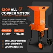 SuperHandy Small Branch Chipper Leaf Mulcher - 120VAC 60Hz Electric Shredder