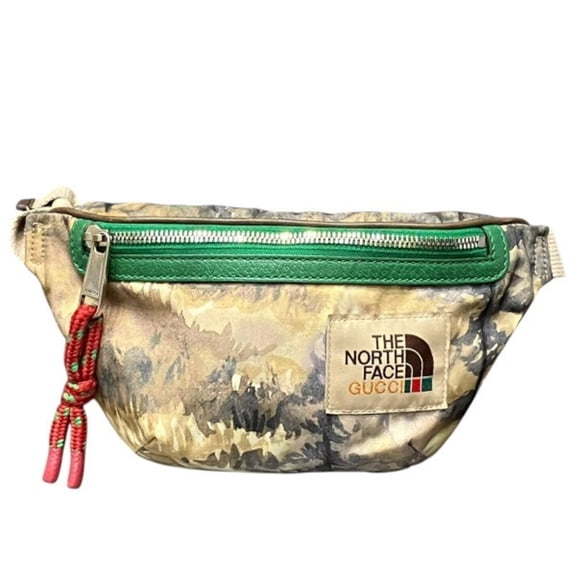 Pre-Owned Gucci x The North Face Waist Pouch 650299 Handbag Body Bag Men's