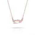 thumbnail image 1 of Collar de Hello Kitty Sanrio, colgante de pulsera de empuje, corazón de melocotón rosa, Gato de cristal, decoración de pareja, regalo para niña, 1 of 4