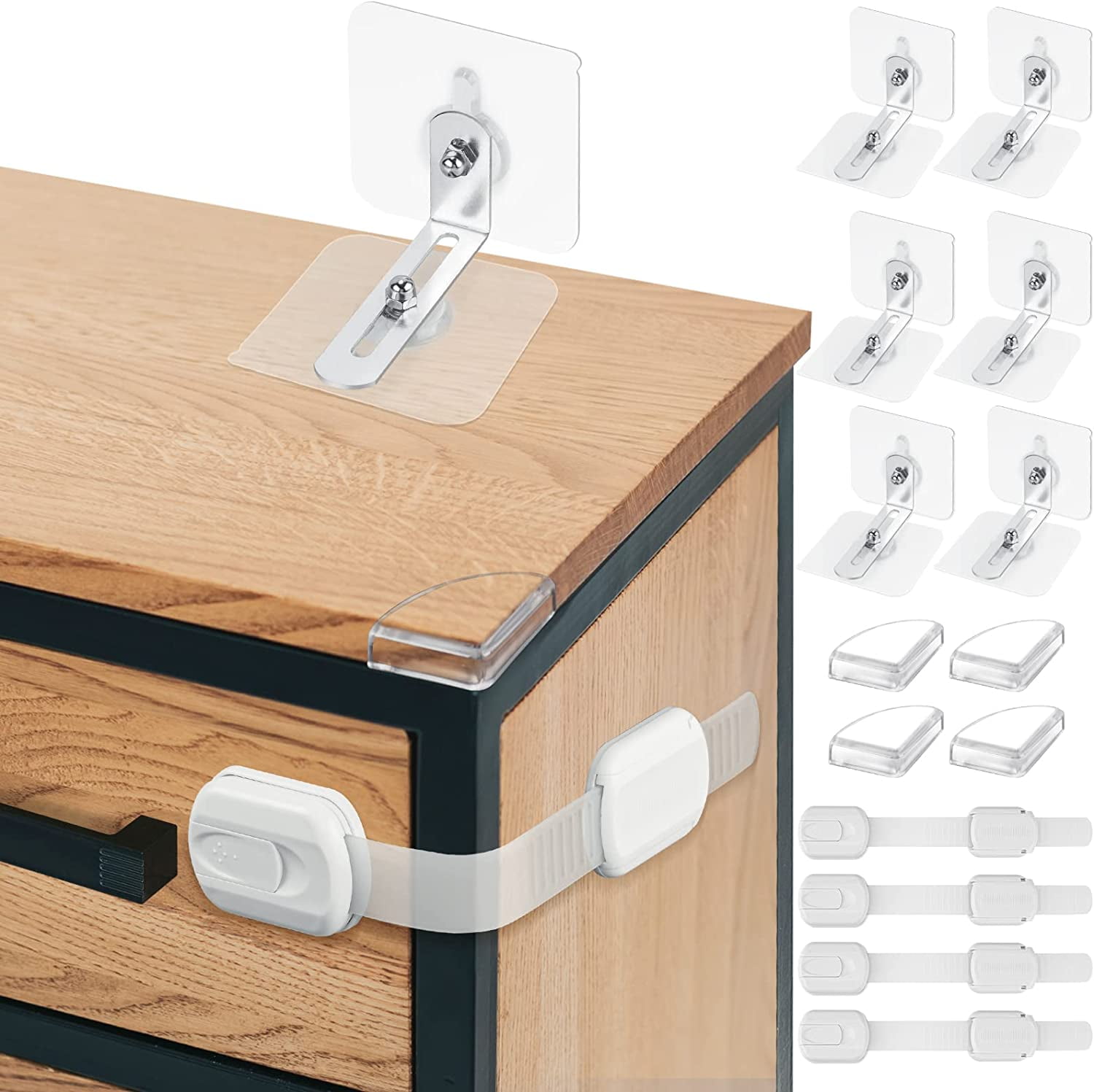 Furniture Anchors Wall Anchors Babyproofing Kit, Anti Tip Furniture