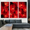 thumbnail image 2 of ARTCANVAS Red Lanterns Taipei Taiwan Canvas Art Print - Size: 90" x 60" (1.50" Deep) (3-Piece), 2 of 9