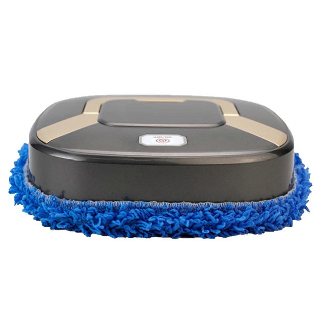 Auto Mop Cleaner ABS with Built in Lithium Battery Wet and Dry Mopping Charging Mopping Robot for Home silver Gray
