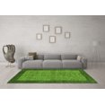 thumbnail image 3 of Ahgly Company Indoor Round Abstract Green Modern Area Rugs, 3' Round, 3 of 4