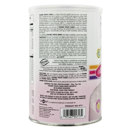 Nature's Plus - Thermo Tropic Shake Three Phase Weight Loss System Mixed Berry Flavor - 1 lb.