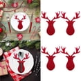 thumbnail image 2 of Christmas Gifts Red Folk Bag Tableware Set Deer Head Xmas Red 4 Pieces, 2 of 6